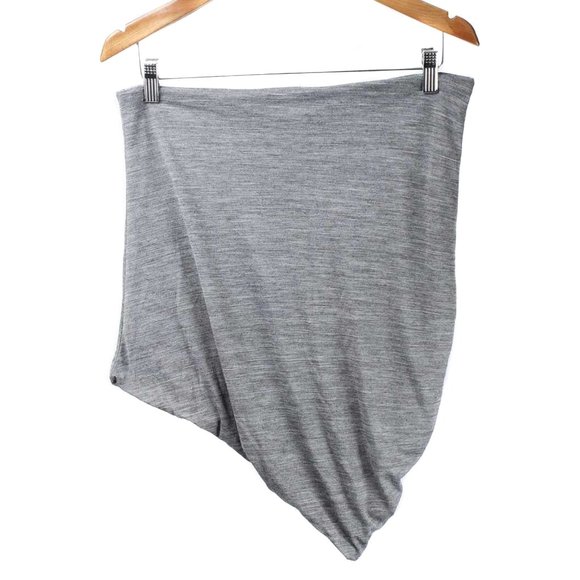 Vanessa Bruno Dresses & Skirts - VANESSA BRUNO Gray Wool Blend Asymmetrical Skirt